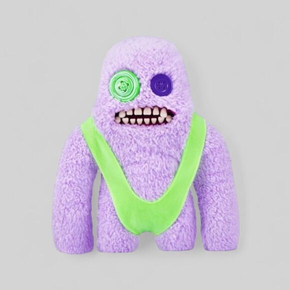 Fuggler FuggGlow Munch / Sasquoosh Glow In The Dark Edition Plush ZURU Set Of 2 - Picture 3 of 7